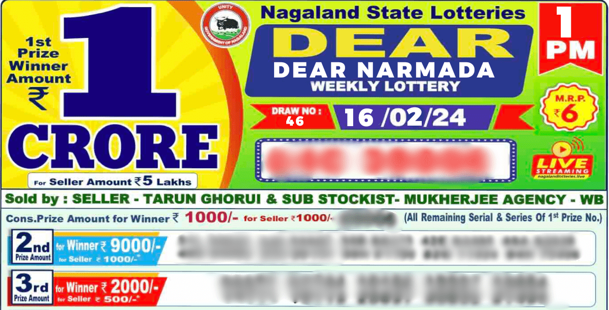 Friday Dear Lottery Sambad Today 1 PM Result Live February 16, 2024 Live